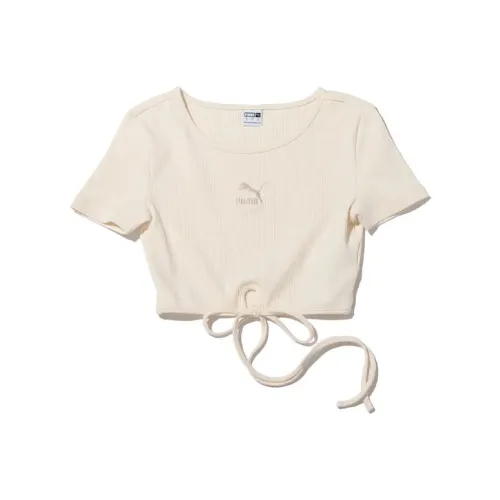 PUMA Rosewater Tops Women's White