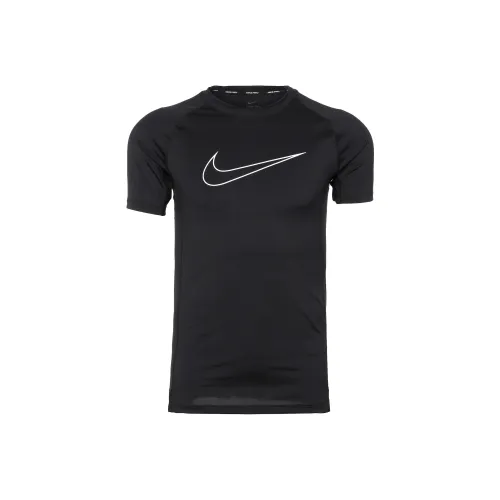 Nike Pro Dri FIT Men's Tight Fit Short Sleeve Top Black