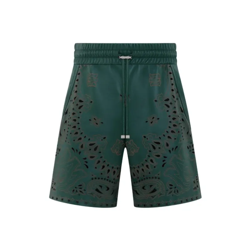 AMIRI Leather Bandana Short-0