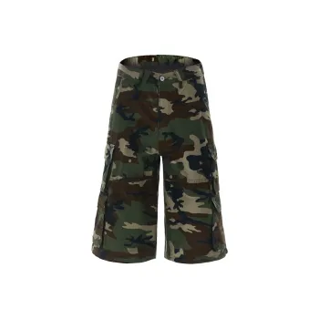 POLAR BEAR Denim Shorts Unisex Camouflage