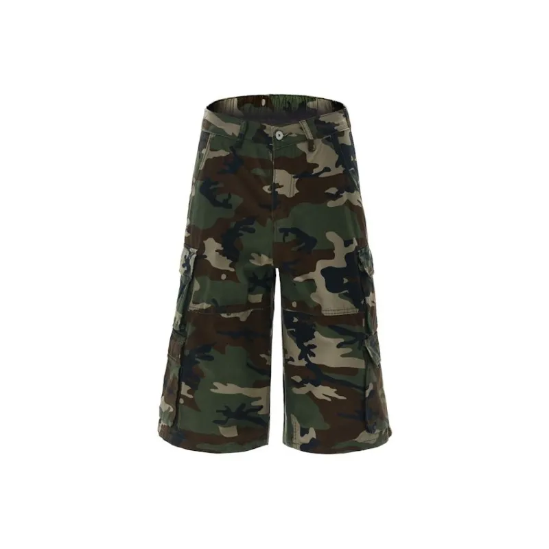 POLAR BEAR Denim Shorts Unisex Camouflage-0