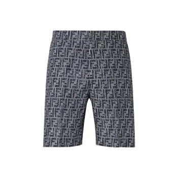 FENDI SS25 Denim Shorts Men's Blue