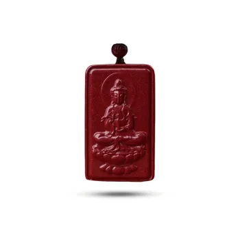 Dora Skewers Cinnabar Jade Pendants Unisex