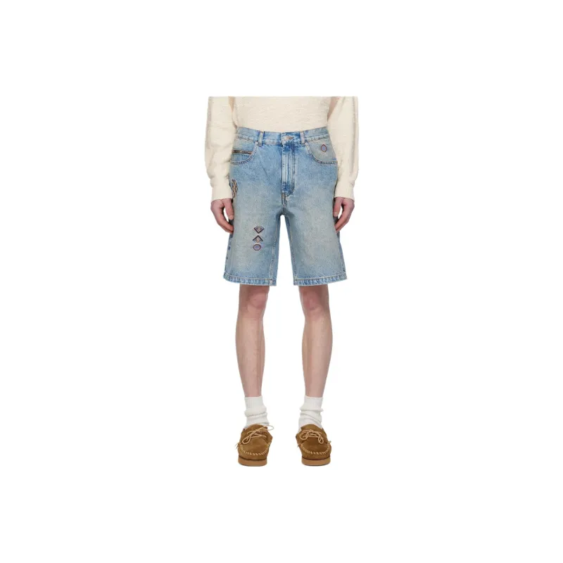 ISABEL MARANT ETOILE Denim Shorts Men's Blue-0