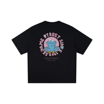 SESAME STREET [Cookie Monster Collection] Short Sleeved T Shirts Unisex