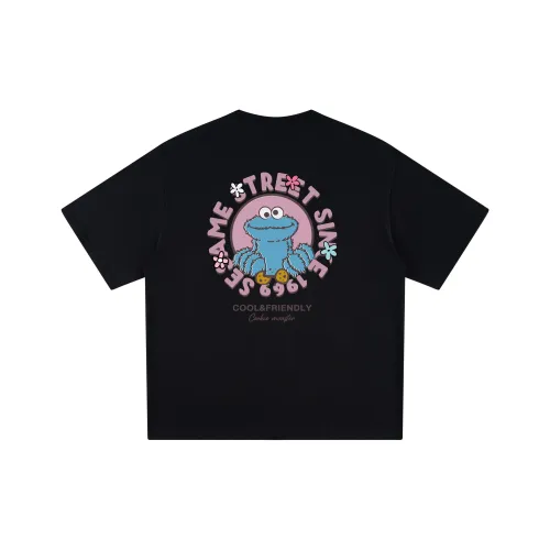 SESAME STREET [Cookie Monster Collection] Short Sleeved T Shirts Unisex