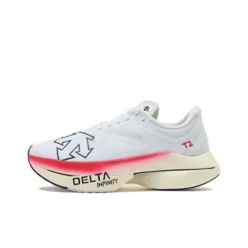 DESCENTE DeltaPro EXP V2 Anti Slip Wear Resistant Low Top Racing Running Shoes Unisex White Pink