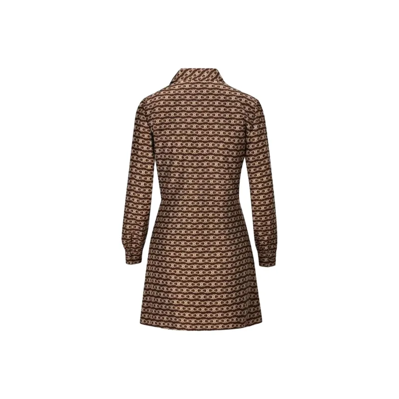 CELINE Monogrammed Button Up Coat-1