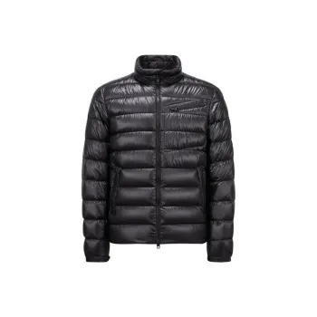 Moncler Logo Patch Zip Up Padded Jacket