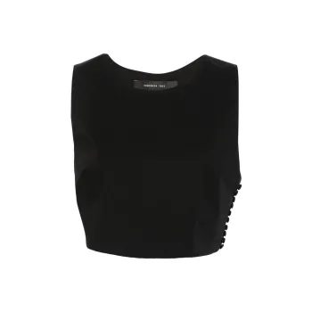 FEDERICA TOSI Cut out Cropped Top