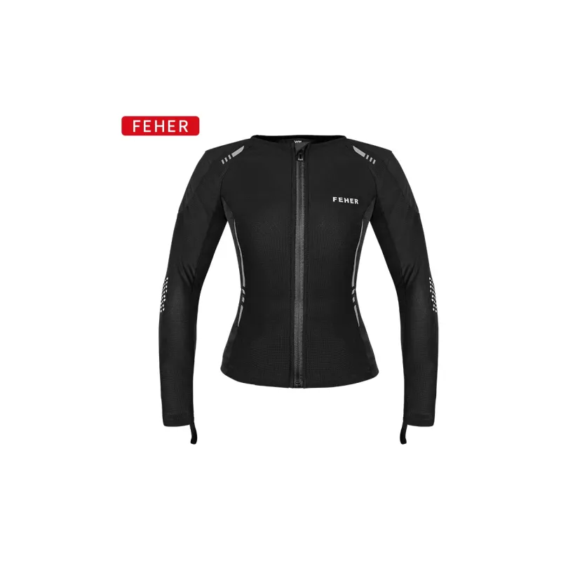 FEHER Biker Jacket Unisex Commute Impact-Resistant Protective Sun Protection Lightweight-5