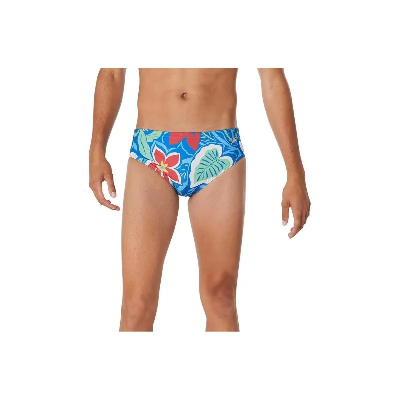 Speedo Men's Printed One Brief Cobalt Blue Swimming Shorts Men's-64