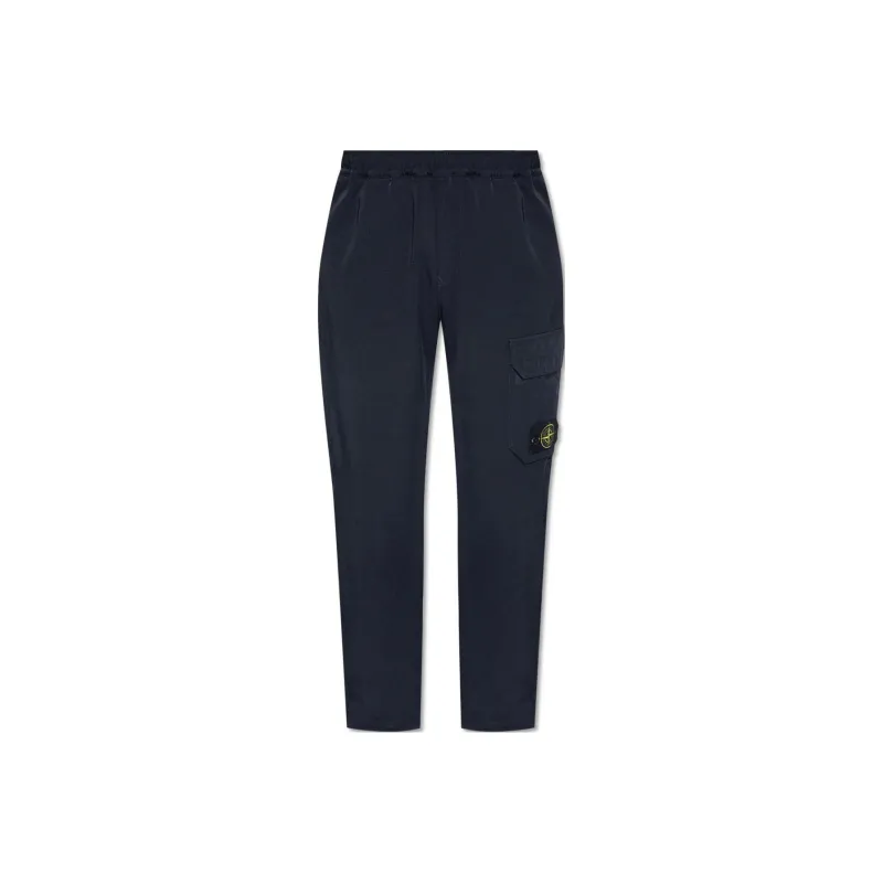 STONE ISLAND Logo Patch Pants-0