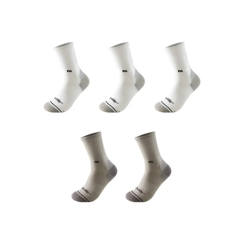 H YXIANG Mid Calf Socks Men's 5 Pack-14