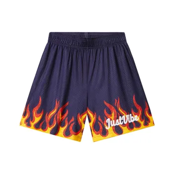 JUST VIBE Casual Shorts Unisex Navy Blue