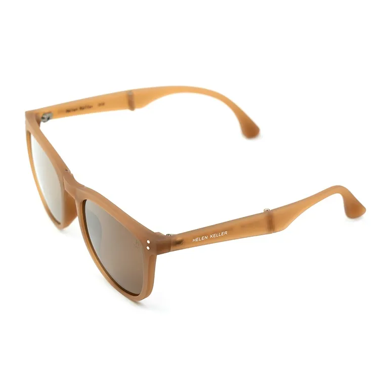 HELEN KELLER TR/Memory Plastic Round Sunglasses Unisex-6