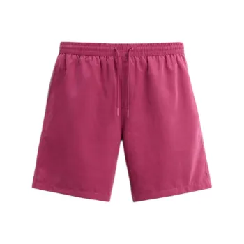 ZARA Swimming Shorts Men's Dark Purple Red