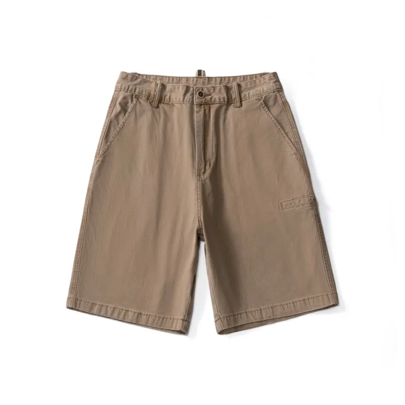 FCMM Denim Shorts Unisex Brown Yellow-0
