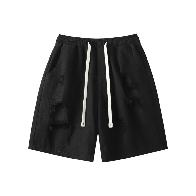WARNING LIGHT Denim Shorts Unisex-4