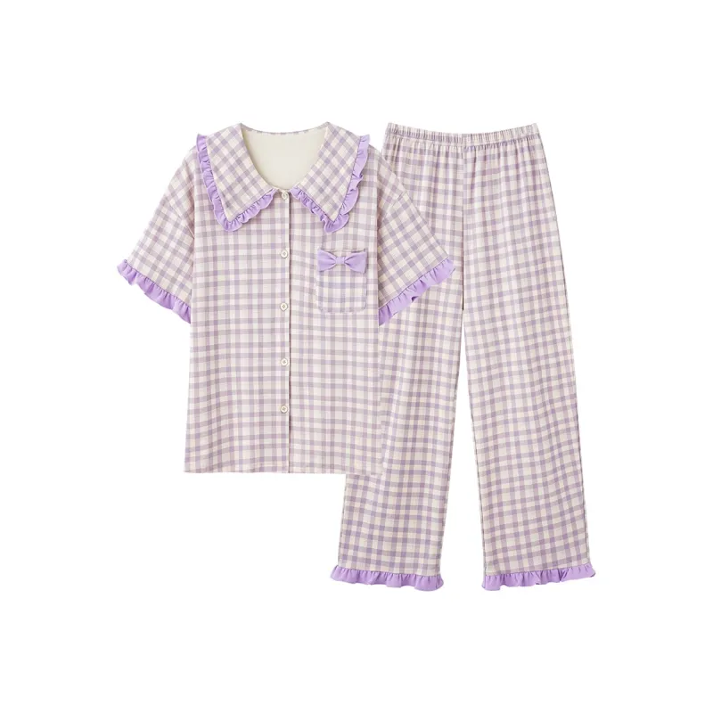 FENTENGCARE Pajama Set Women's Violet-0