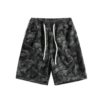 Jeep Fashion Sports Collection Denim Shorts Unisex Camouflage