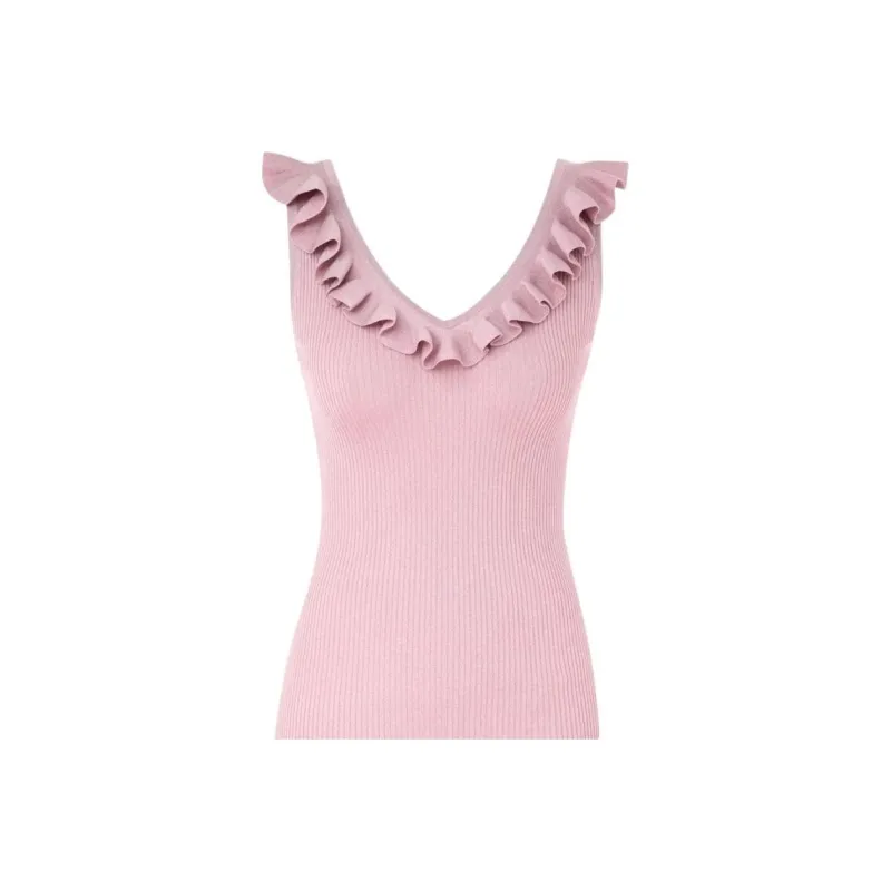 Zimmermann Waverly V Neck Ribbed Top-0