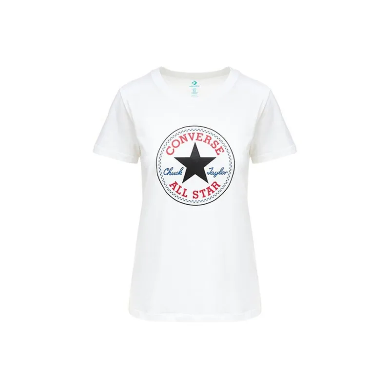 Converse Run Star Hike T Shirt Women's White-0
