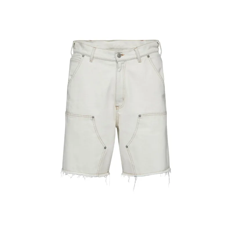 MM6 Maison Margiela Numbers motif Denim Shorts-0