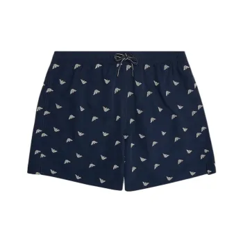 EMPORIO ARMANI Logo embroidered Swim Shorts