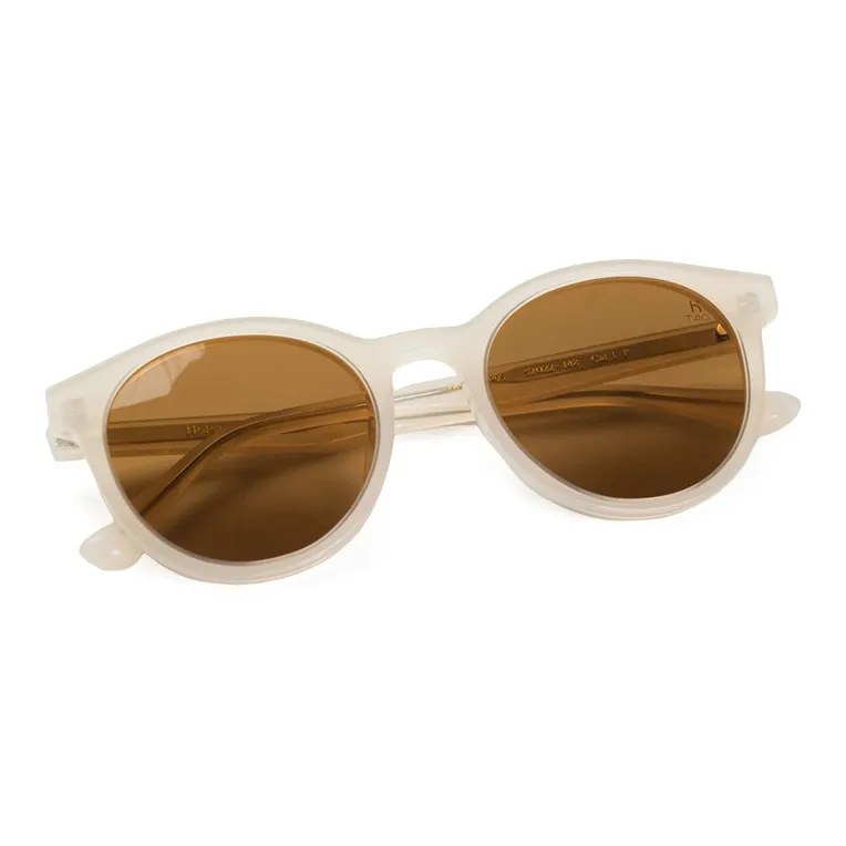 HELEN KELLER Plate Frame Oval Sunglasses Unisex-12
