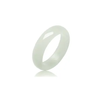 MARY WINDSOR Rings Pale Greenish White Jade Unisex