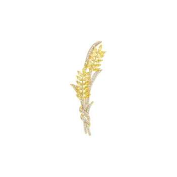 VIOLET Synthetic Cubic Zirconia Brooches Unisex