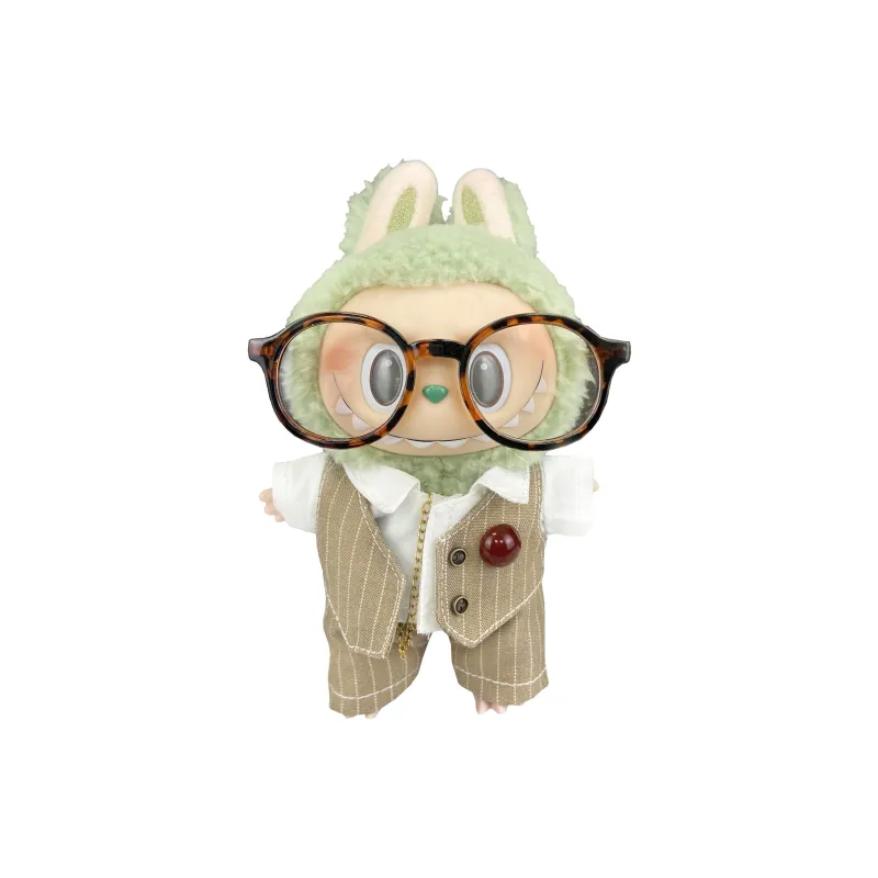 [Modified Doll] POP MART Labubu THE MONSTERS Heartbeat Macaron Collection London Morning Mist Hang Tag Box 17cm-10