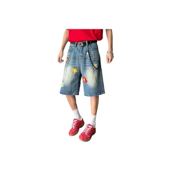 Nuthink Denim Shorts Unisex
