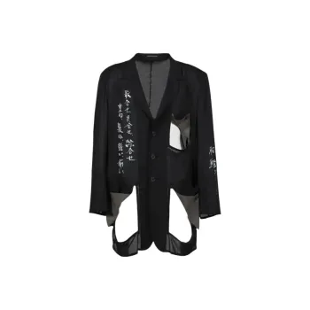 Yohji Yamamoto Pour Homme Cut Out detail Blazer