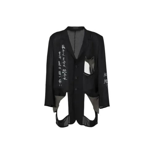 Yohji Yamamoto Pour Homme 블랙 남성 셔츠