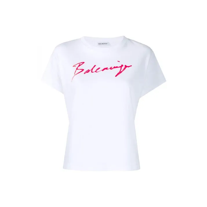 Balenciaga T Shirts Women's White-0
