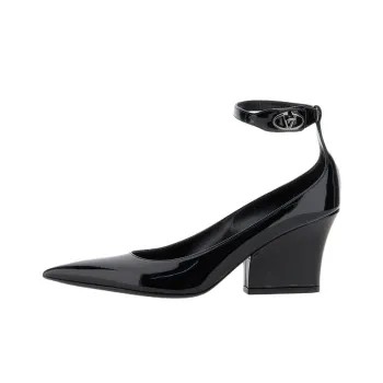 Valentino Logo Plaque Pointed Toe Pumps