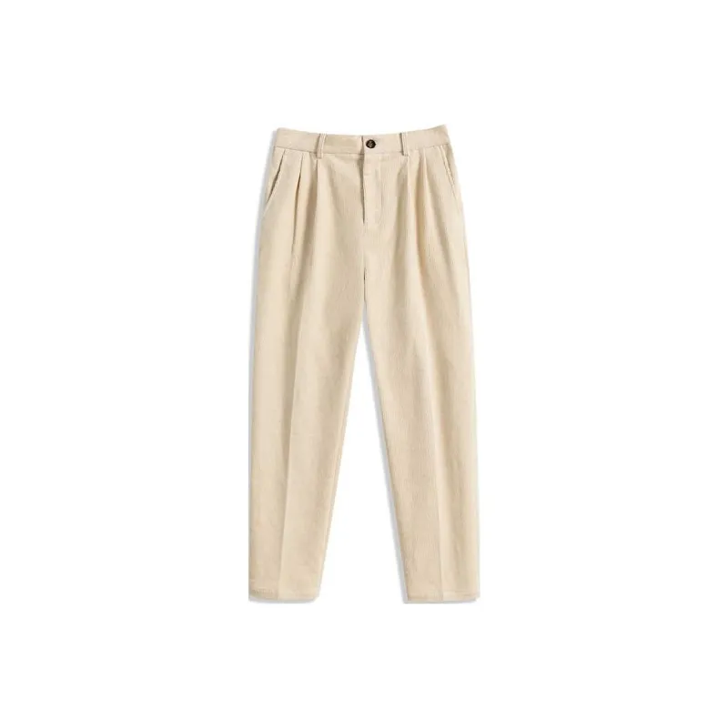 Hacikis Casual Pants Men's Ecru-0