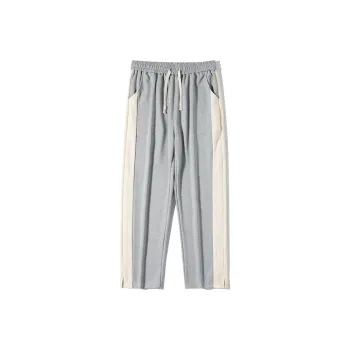 CENPIN Casual Pants Unisex Light Heather Gray