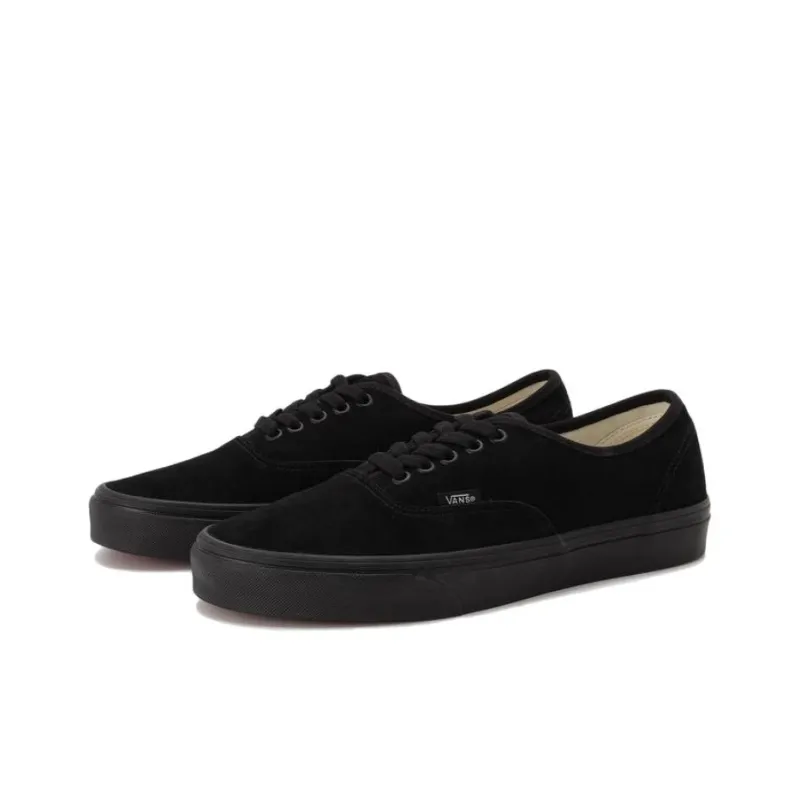 Vans Authentic Slip Resistant Shock Absorbers With Abrasion Resistant Properties Low Top Skateboard Shoes Unisex Black-2