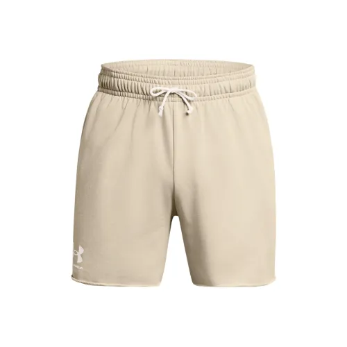 Under Armour UA Rival Terry Casual Shorts Men's Light Khaki