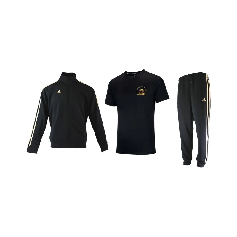 Adidas Casual Sportswear Men's 3 Pack Black Gold-0