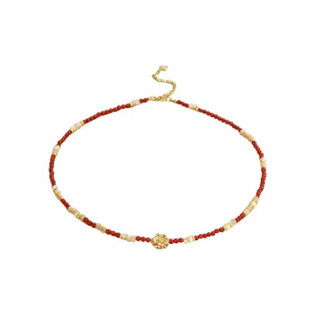 Lao Feng Xiang Natural Agate Necklaces Women's