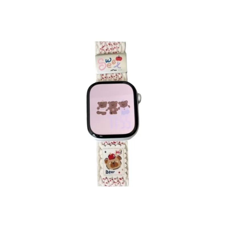 Vobafe Compatibility With Apple Watch Series 9/S8/S7/S10 SE/Ultra 2 Watch Band Apple Compatibility Fabric Material-15