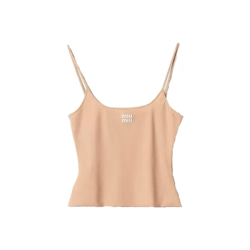 MIU MIU SS23 Tank Tops Women's Cameo Brown