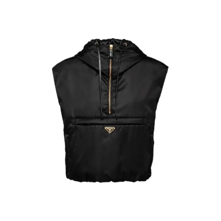 PRADA Half Zipped Drawstring Gilet-0