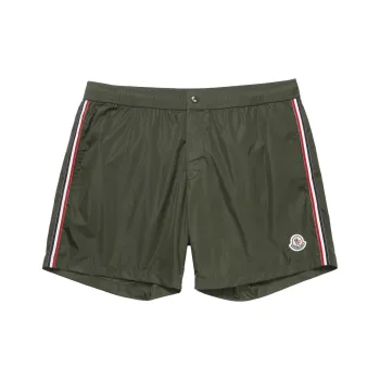 Moncler Swimming Shorts Men's Olive Green