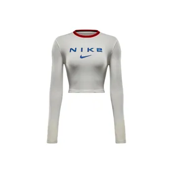 Nike Sportswear Chill Knit Women's Slim Long Sleeve Cropped Graphic T Shirt
