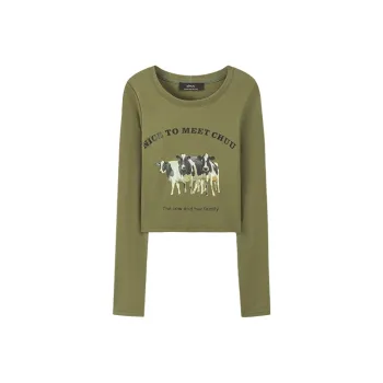 CHUU Straight Long Sleeved T Shirt Women's